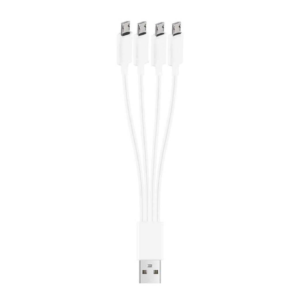 4 в 1 USB-кабель для зарядки. Мультизарядный кабель для нескольких устройств. Заряжает 4 планшета или телефона одновременно.