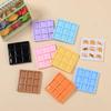 5Pcs 9 Grid Layout Nail Art Palette Multifunction Nail Art Mixing Board  for Marble Design
