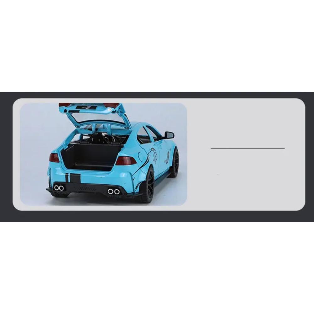 1/24 Jaguar XE SV Project8 Сплав Спортивный Автомобиль Модель Литьевой Металл Гоночный Автомобиль Модель Симуляция Звук Свет Коллекция Детская Игрушка Подарок