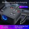 Universal 12V/24V To 220V Car Inverter Charger with QC3.0 USB Fast Charging Socket