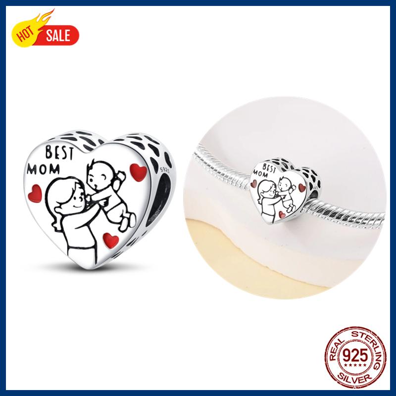 100% S925 Sterling Silver Firefly Charms Evil Eye Hot Air Balloon Blue Charms Fit Original Bracelet DIY Jewelry Making