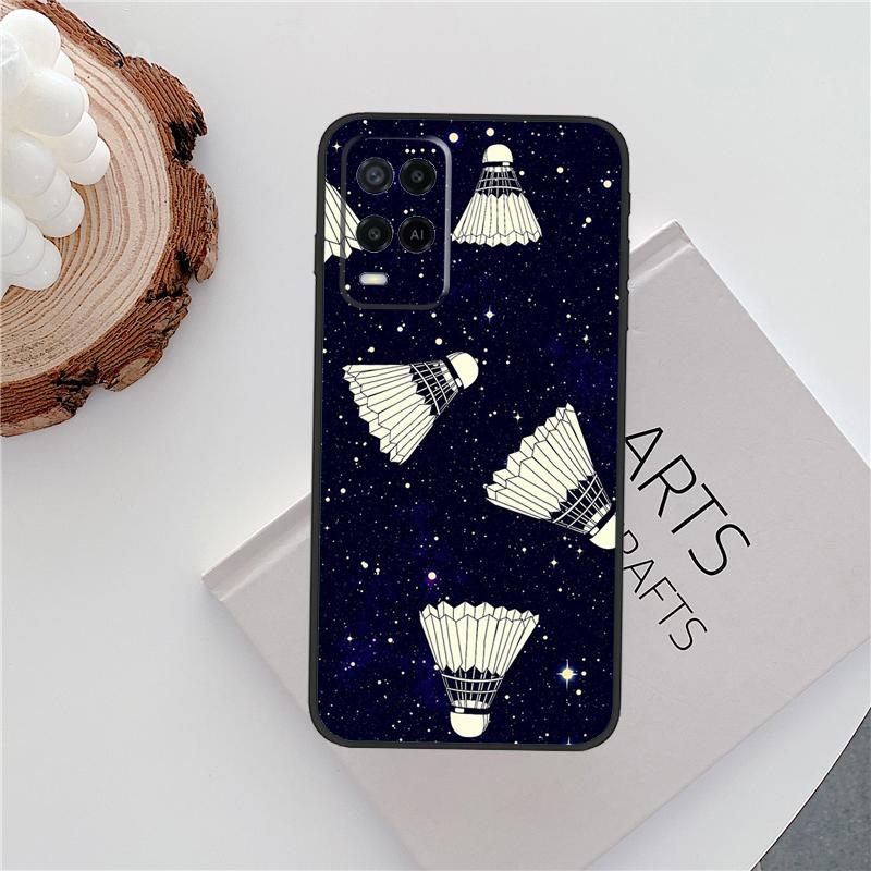 Чехол для телефона Oppo A15 A80 A60 A40 A94 A54 A98 A78 A18 A38 A58 A16 A76 A96 A17 A77 A74 A57S с рисунком воланчика для бадминтона
