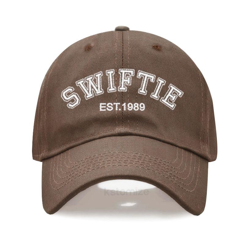Бейсболка с вышивкой Swiftie 1989 для мужчин и женщин, унисекс, из стираного хлопка, панамка, кепка от солнца, подарок фанатам, для активного отдыха, дропшиппинг