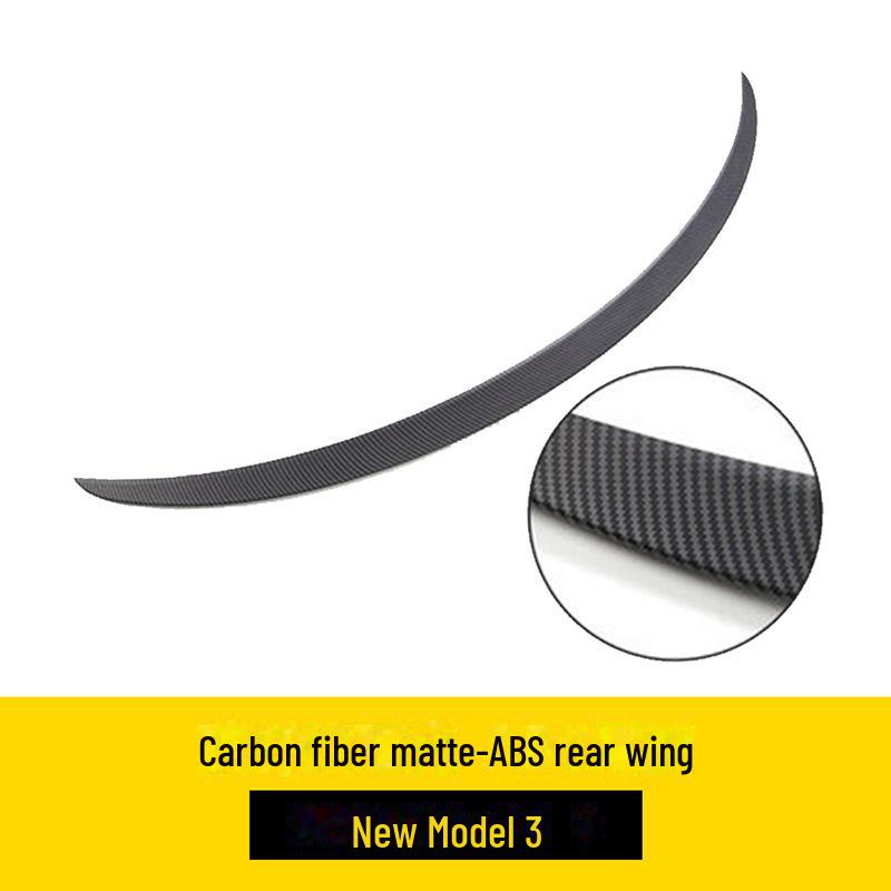 Маленькое хвостовое крыло из углеродного волокна для Tesla Model 3 - внешний аксессуар