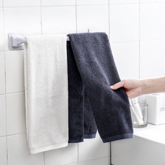 Вешалка для полотенец Настенная экономия места PP Простой внешний вид Держатель для хранения полотенец для общежития