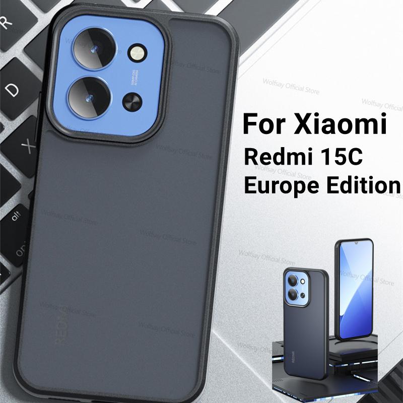 Для Xiaomi Redmi 15C 4G Чехол Xiaomi Redmi 15C 4G Чехол Бампер Роскошный Матовый ПК + ТПУ Ударопрочный Защитный Чехол Xiaomi Redmi 15C