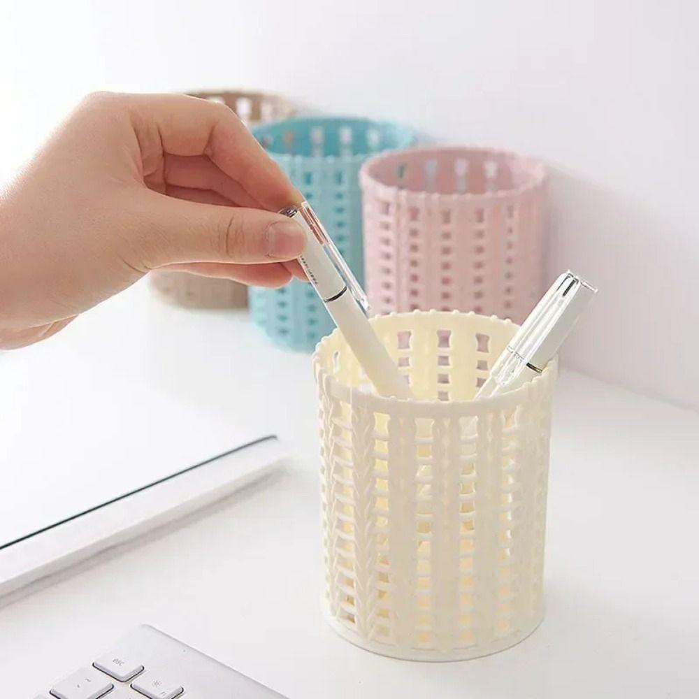 Многофункциональный пластиковый ящик для хранения, креативный контейнер для канцелярских товаров и кистей для макияжа для студентов