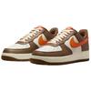 Nike Кроссовки Air Force 1 для скейтбординга, унисекс, белые, коричневые, оранжевые, IO7545-221