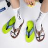 Fashion Green Men's Flip Flops Shoes Indoor Outdoor Beach Man Slippers Comfortable and Soft Casual Flip Flops Men Flat Slides