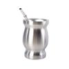 230ml Yerba Mate Gourd Tea Cup Set Double-Wall Stainless Steel Coffee Water Cup Straws Filter With Spoon Brush