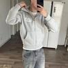 BeatStreet Харадзюку Универсальная Ретро Ins Цветные Блоки Осень/Зима Новая Толстовка На Молнии С Капюшоном Модная Одежда Y2k