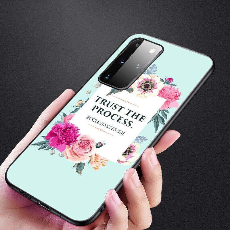 Христианский чехол с Библией Иисусом Христом для Samsung Galaxy S20 S21 FE S10 Lite Note 20 10 Lite S8 S9 + S10E S10 Plus, ультра черный чехол