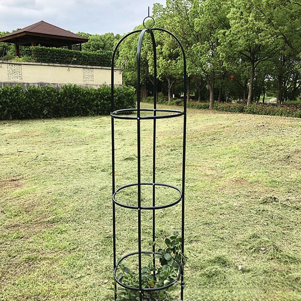 Adjustable Height Garden Trellis Stable Construction DIY Plant Support Frame Round Accessories Flowers Stand Home Decoration