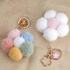 Chain Plushball Bag Pendant Backpack Charms Cartoon Plush Pendant Stuff Plush Toy Flower Keychain