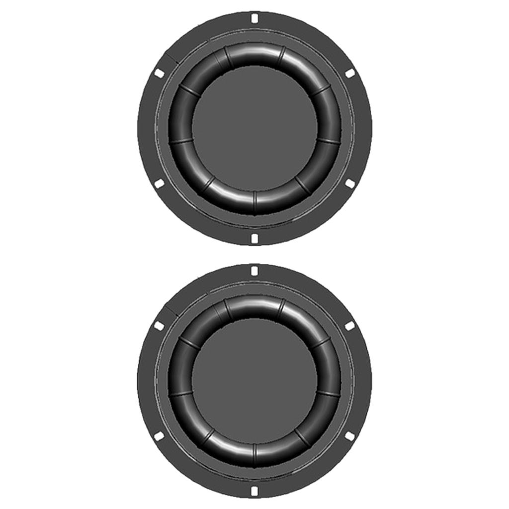 Сабвуферный динамик, диафрагма, излучатель НЧ-динамика, усиливающий басы, резиновый и железный аксессуар для динамика 6,5/8 дюймов
