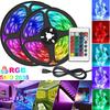 Для домашнего декора USB 5V, меняющая цвет 5M, гибкая светодиодная лента RGB 2835, подсветка телевизора, ИК-пульт дистанционного управления, уникальный