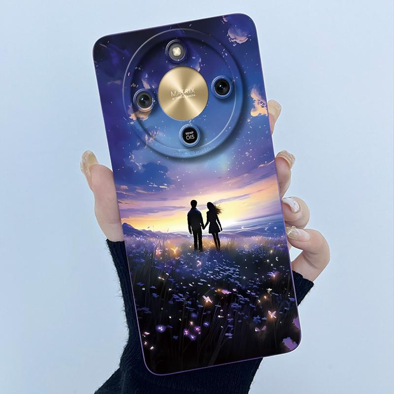 Чехол для Honor X9d 5G MTN-NX1 Модный Минимализм Масляная Живопись Цветочный Силиконовый Мягкий Чехол для Телефона Новый Дизайн Ударопрочная Задняя Крышка