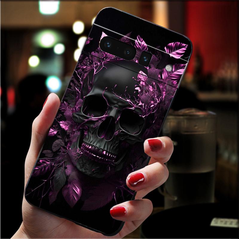 Чехол для телефона Google Pixel 10 9 Pro XL 9A 8 7 6 Pro Pixel 8A 7A 6A Pixel 8 7 6 5 Чехол с рисунком 'Череп'