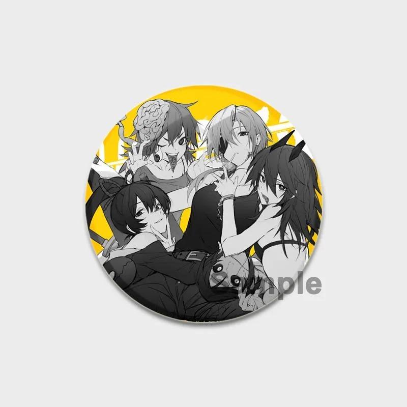 32/44/58MM Chainsaw Man Enamel Pin Brooch, Cute Anime Figure, Power Makima Lapel Pins, Backpack, T-shirt, Jewelry Accessories, Gifts