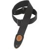 Sangle Cotton & Poly MSSC8 - LEVYS - Accessoire Musical - Noir - Longueur Ajustable Jusqu'à 137cm