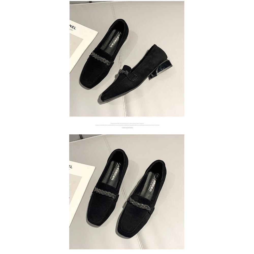 Осенние замшевые мокасины на плоской подошве и низком каблуке для женщин