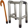 2Pcs Novelty Costume Party Cosplay Supplies Walking Stick Inflatable Toys Zimmer Frame Blow Up Prop