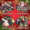 Large Polyester Merry Christmas Banner Indoor/Outdoor and Home Garden Decorations for Holiday New Year Party Backgrounds