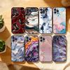 Чехол с блестками и мраморным узором G-Glitter Art для iPhone 17, 16, 15, 14, 13, 12, Plus, Pro Max, 5G и других моделей. Мягкий черный чехол