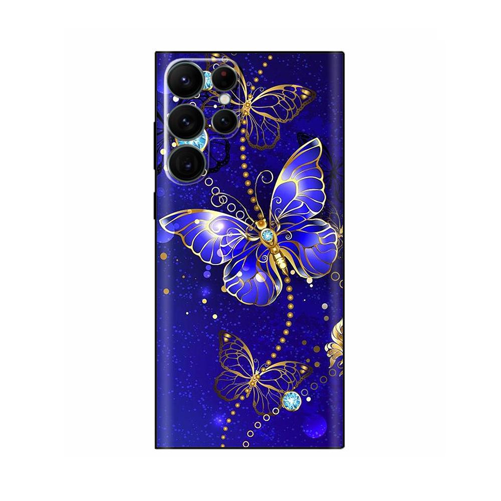 Phone Case For Samsung Galaxy S22 Ultra Fashion Butterfly Pattern Soft Silicone Back Cover For Samsung S22 5G S22+ Plus Fundas