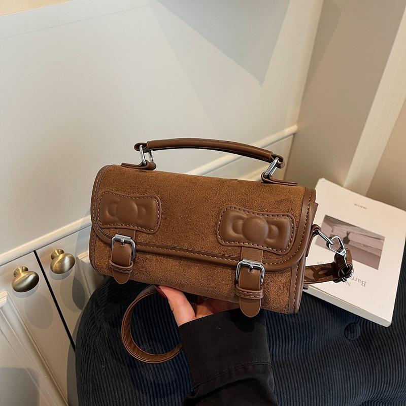 Premium Shoulder Bag Small Bag Autumn New Fashion Suede Shoulder Bag Niche Commuter Messenger Bag