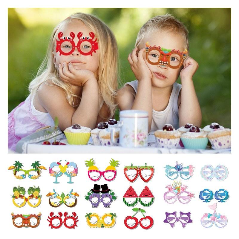 Colorful Mermaid And Fruit Themed Paper Glasses For Children Ideal For Summer Parties And Festive Occasions
