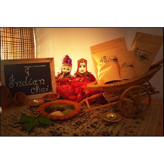 The Indian Chai - Rose Green Tea 200g with Gulab Rose Petals for Glowing Skin, Rich In Vitamin C, Natural Stress Buster, Helps with Immunity