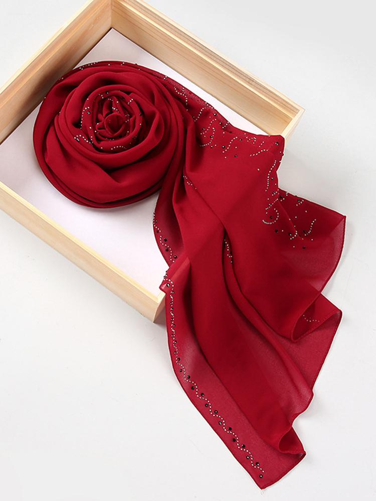 Новый Летний Роскошный Элегантный Женский Шелковый Шарф Пляжный Накидка Шаль Шифоновая Блестящая Бандана Защита от Солнца Хиджаб Женский Шарф Парео Платок