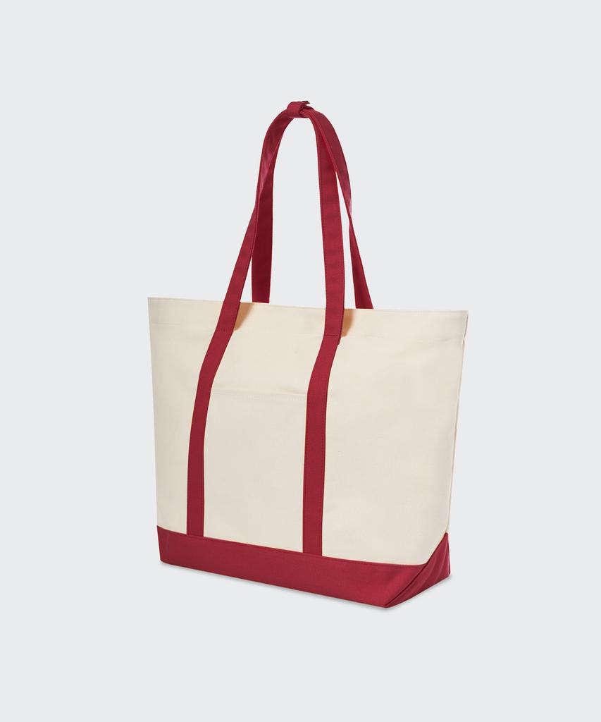 Musinsa Standard Daily Canvas Tote Bag [Ivory/Red]