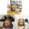 Плюшевый рюкзак-енот из нейлона, мягкий, для ежедневных поездок и повседневного использования