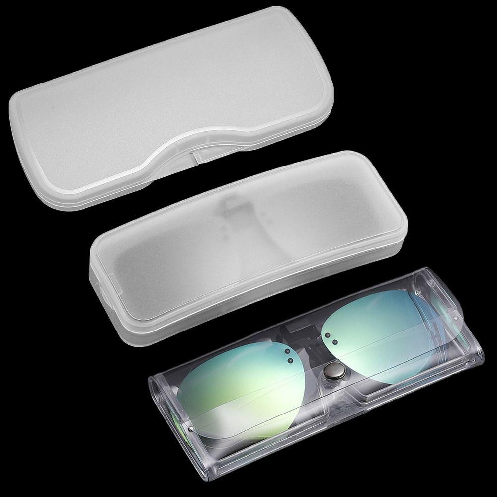 Stylish Sunglasses Lens Case Portable Polarized Clip Box Glasses Storage Box  Glasses Accessories
