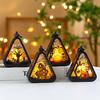 Halloween Pumpkin Lantern Witch Portable Carry Light Trick or Treat Decoration Party Scene Setup Props for Mantel Cabinet Decor