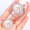 New Born Baby Pacifier Clips Letter Rose Gold Bling Silicone Teether Infant Pacifiers Holder Nipple BPA Free Baby Shower Gifts