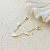 14K Gold Plated Stainless Steel Necklace, Hearts Nst2327