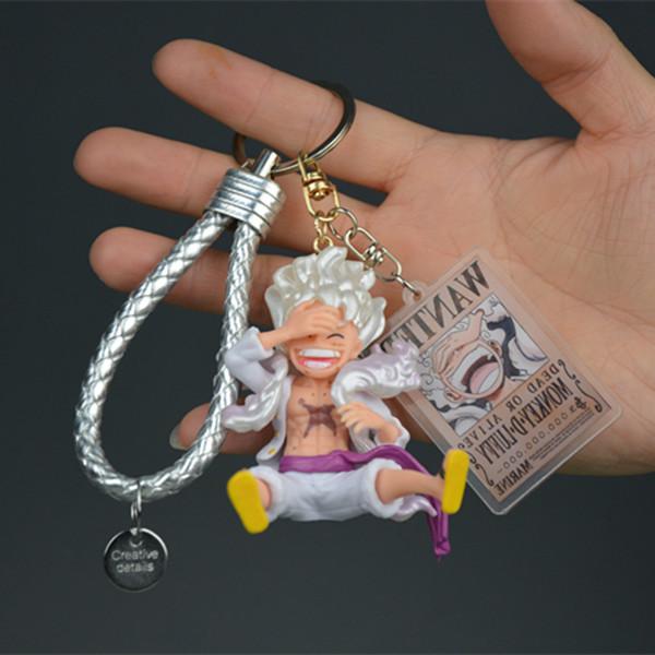 Брелок One Piece Луффи Зоро ПВХ Кукла Креативный Мультяшный Подвеска Автомобильный Брелок Аксессуары для Рюкзака Фестивальные Подарки