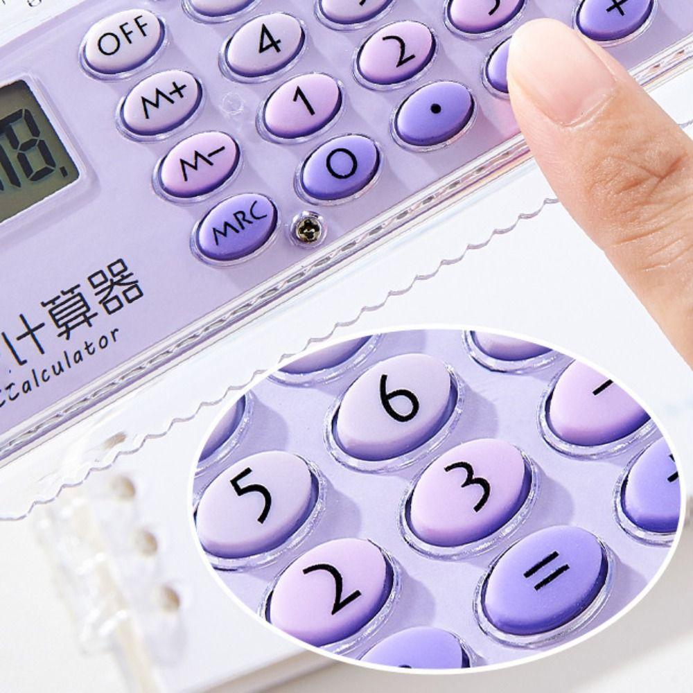 8-digit Ruler Calculator with Silicone Button Measuring Ruler New Straight Ruler Drawing Tool