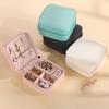 Mini Jewelry Organizer Portable Jewelry Box Display Travel Jewelry Zipper Case Earrings Necklace Ring Storage Boxes