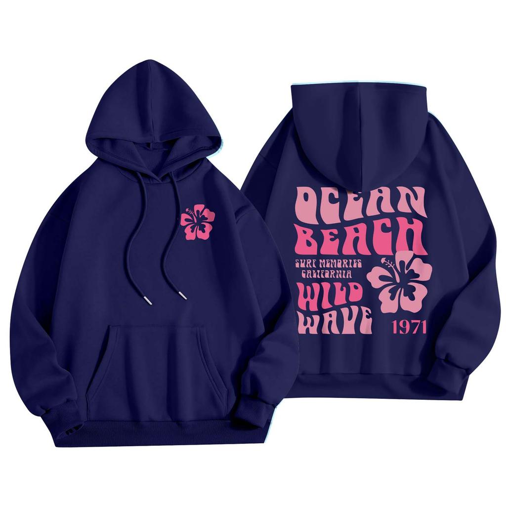 Женская мода, женский легкий пуловер с длинными рукавами и карманами, толстовка с капюшоном в стиле консервативного стиля