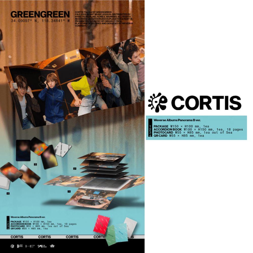 [Предзаказ] CORTIS Второй мини-альбом GREENGREEN Weverse Albums Случайная 1 шт. Запечатанная фотокарточка QR KPOP