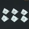 K1AE 50x Plastic Corner Bracket Furniture Mending Wedges for w/Screws for Sagging Dra