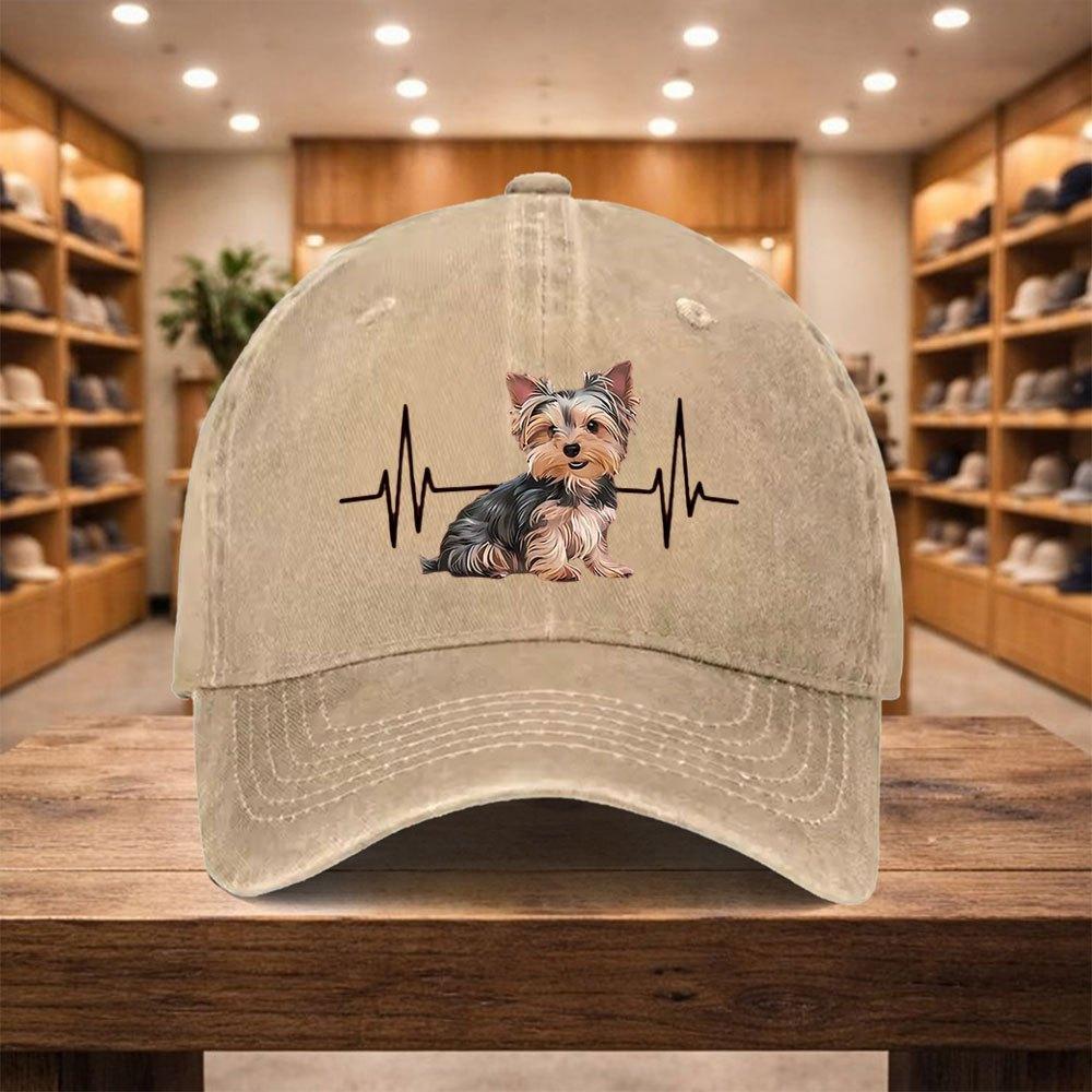 pc Yorkshire Terrier Baseball Cap for Men Women Adjustable Snapback Hat with Yorkie Dog Lightweight Suitable for Travel B