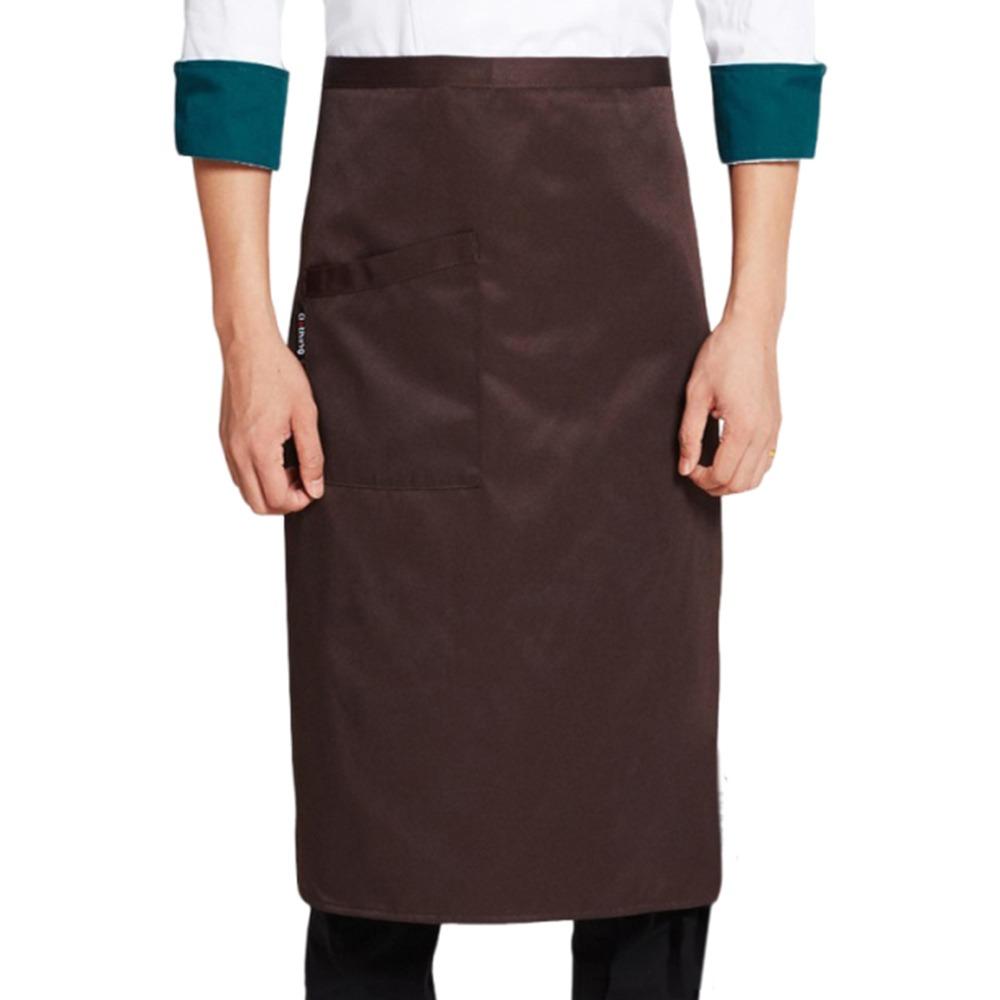 Unisex Waist Apron 3 Pockets Waiter Half Waist Apron New Short Half Waist Apron  Cafe Shop