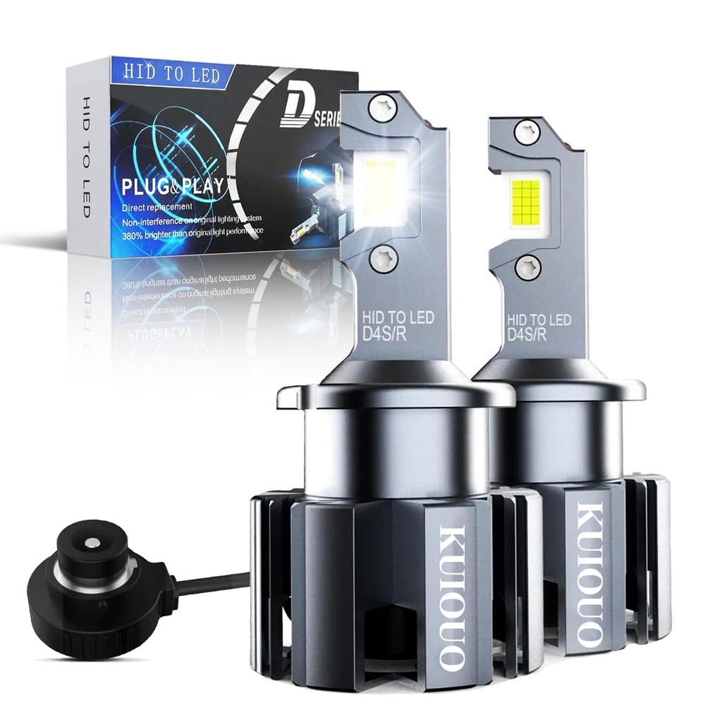 KUIOUO D4S LED Headlight D4R LED Bulb Explosion Headlight Bulb Genuine Replacement 35W 55W