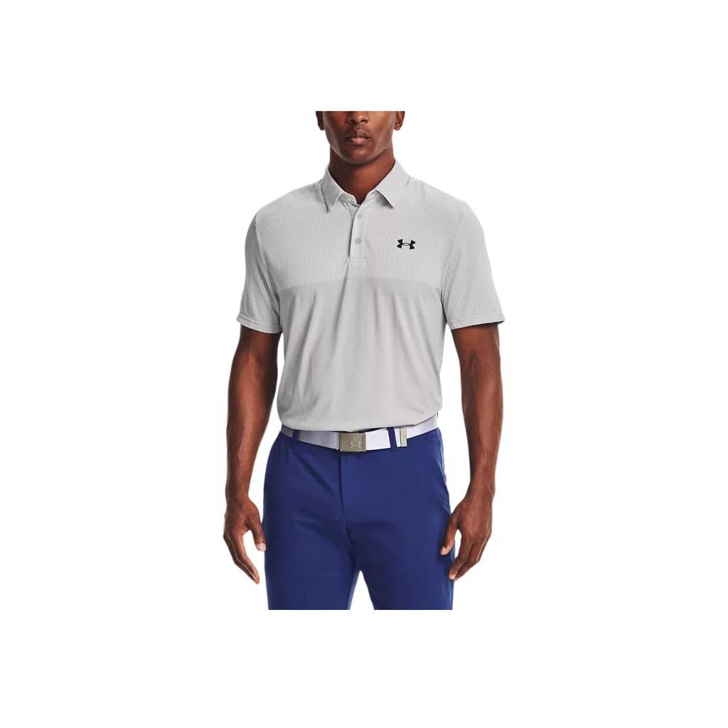 Under Armour Повседневная спортивная рубашка-поло с коротким рукавом, мужские топы, серая 1361145-014