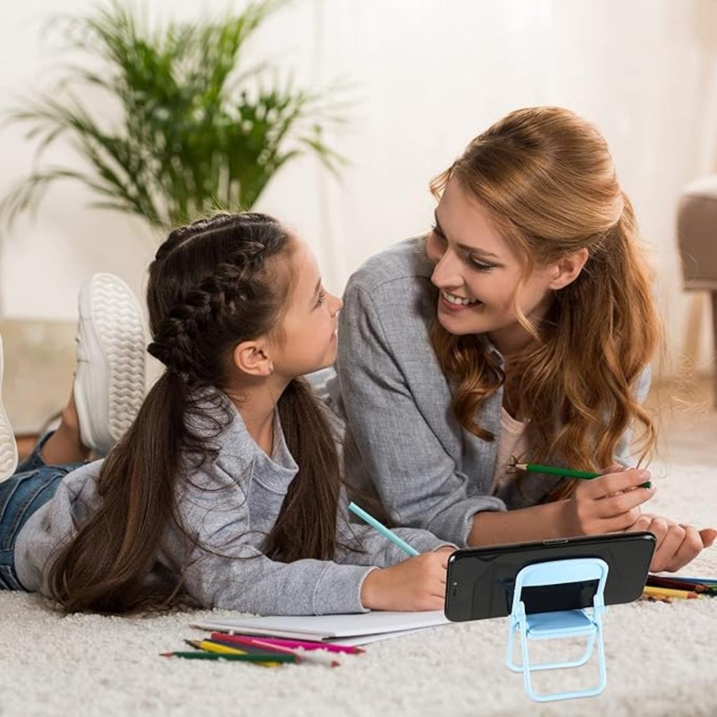 5 шт. Мини складной стул подставка для сотового телефона настольный складной держатель для мобильного телефона конфетного цвета складной стул подставка для настольного телефона